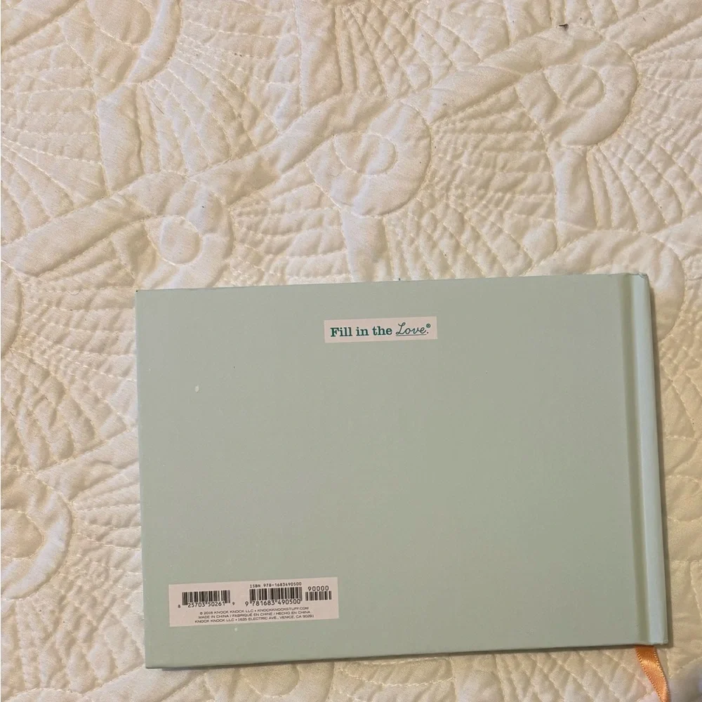 NWT bridal shower wedding shower guest advice book